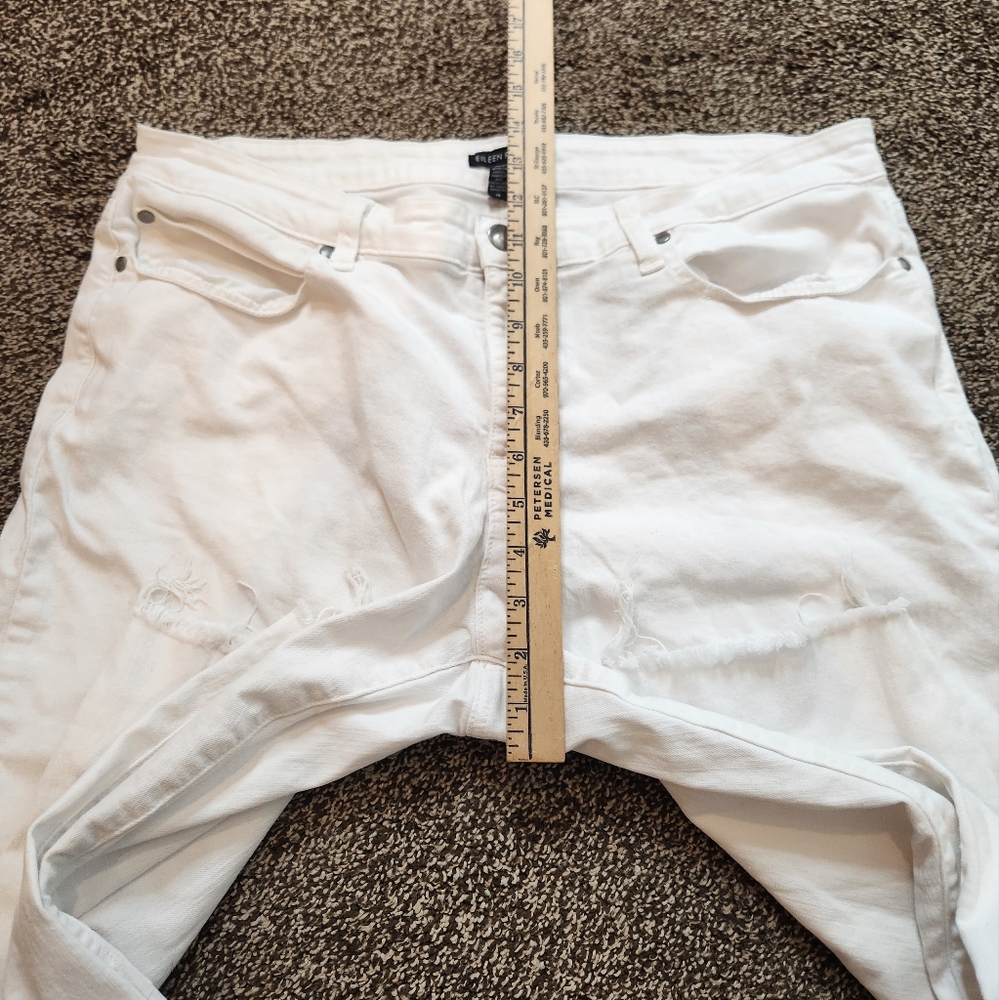 Eileen Fisher Organic Cotton Denim Tapered Jeans Size 16 - Picture 6 of 7